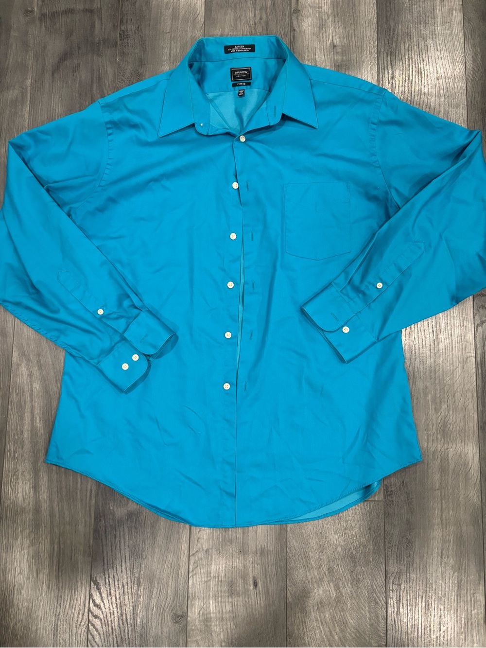 Arrow Men's Dress Shirt - Turquoise Blue